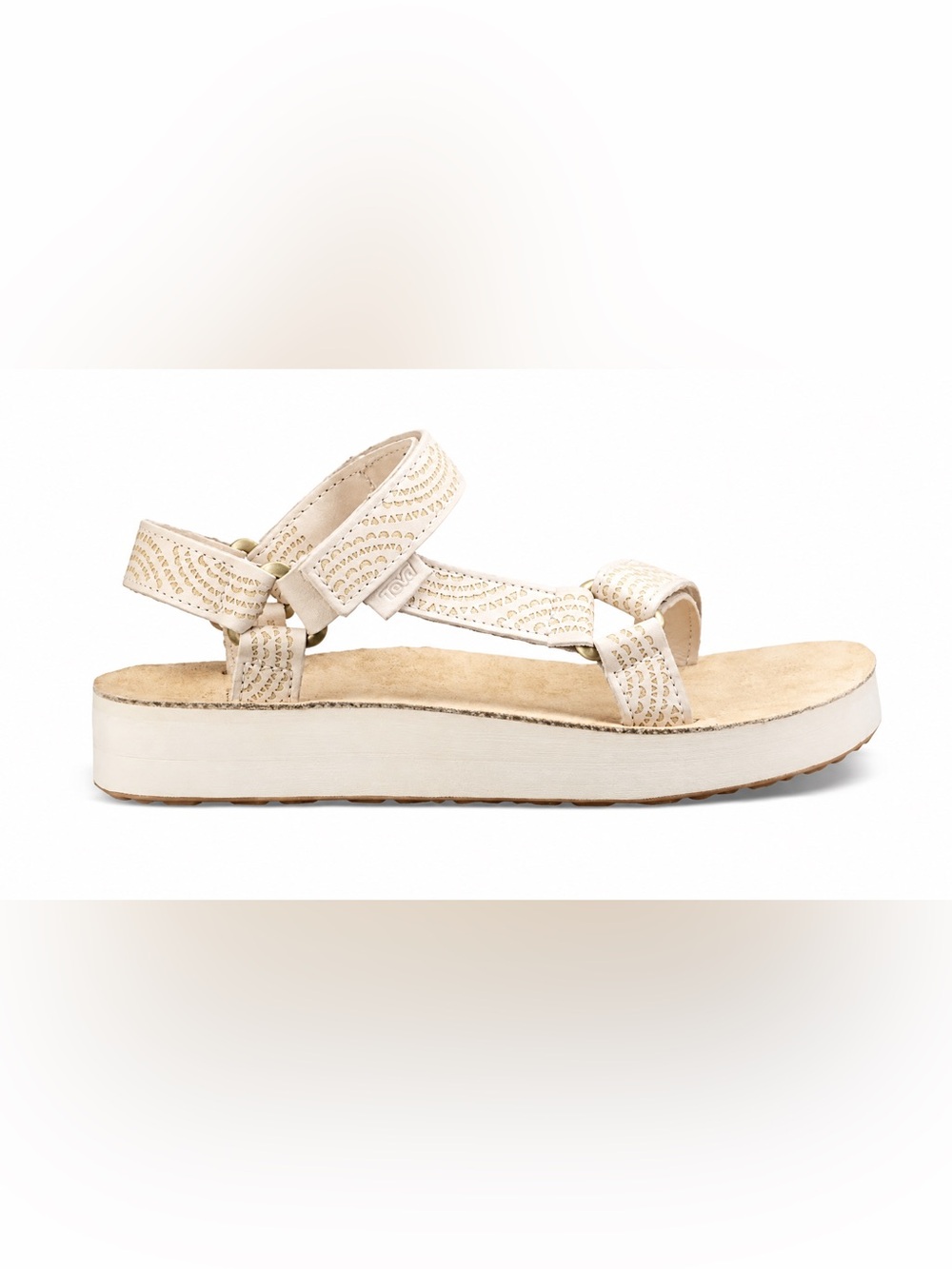 Teva Women’s Midform Universal Geometric Sandals White Swan Size 7